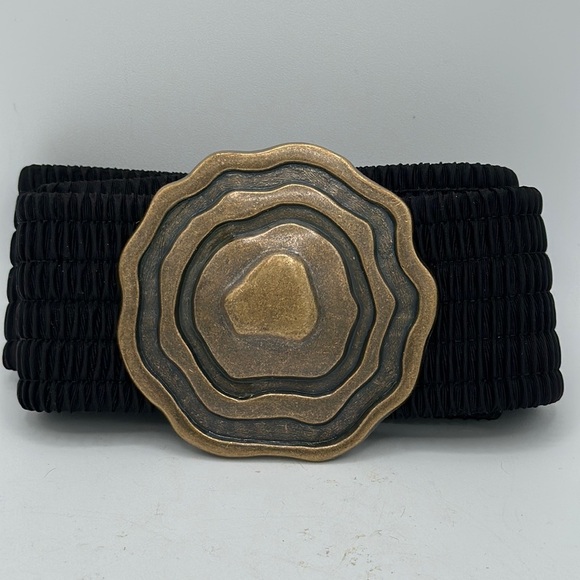 Stretch belt with modern design metal buckle - Picture 1 of 4